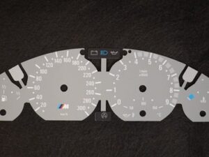 BMW E46 M3 instrument cluster background – only KMH