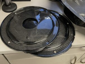 E46 carbon fuel pump cover x2